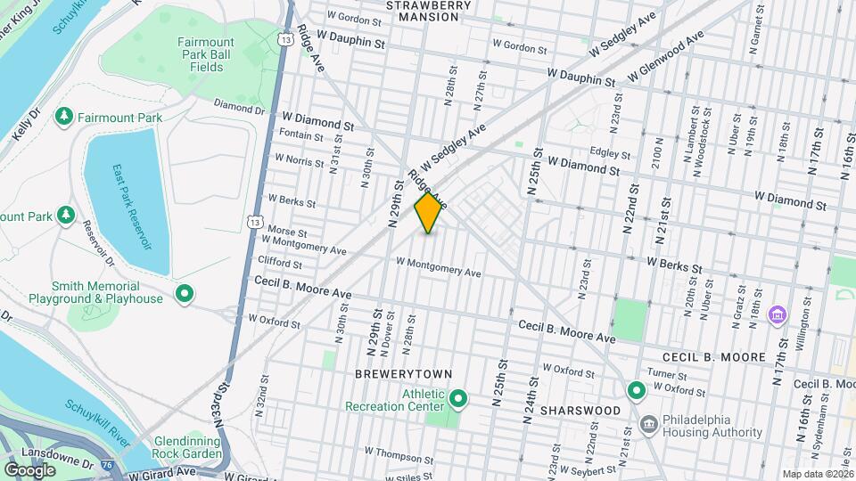 1837 N 28th St Map and Location Details