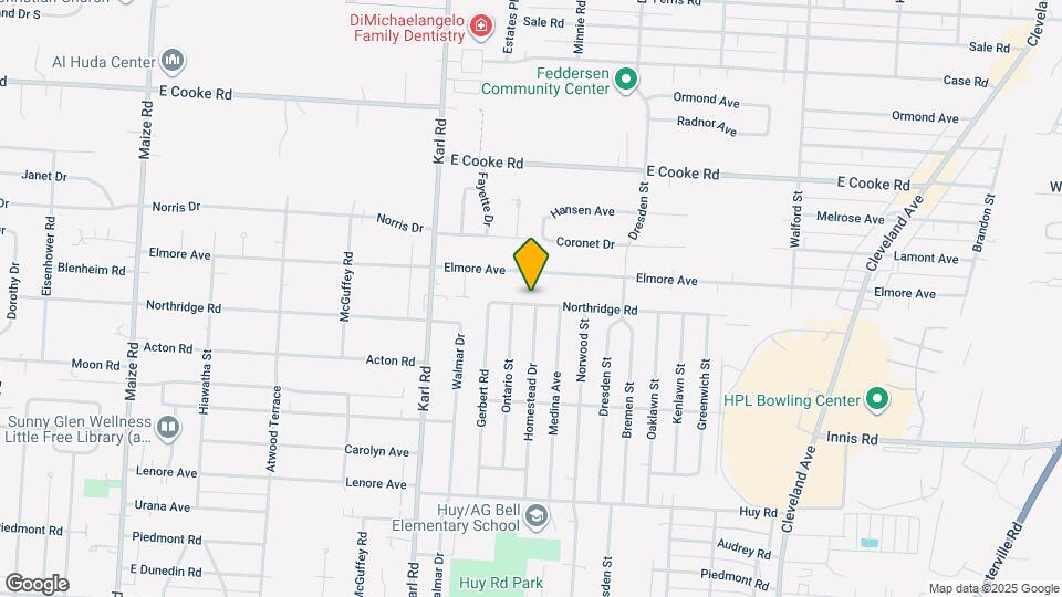 1552 Northridge Rd Map and Location Details