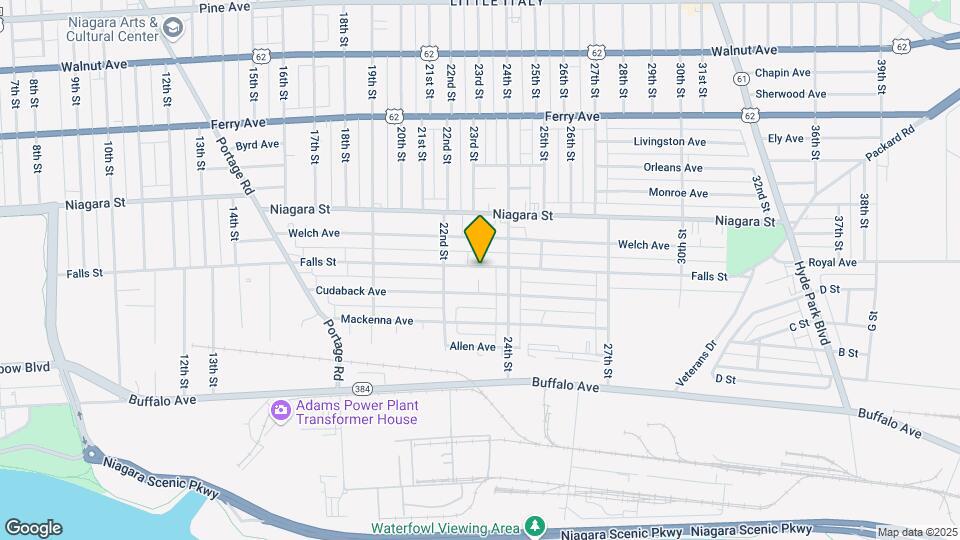 2231 Falls Street, Unit 2 Front Map and Location Details