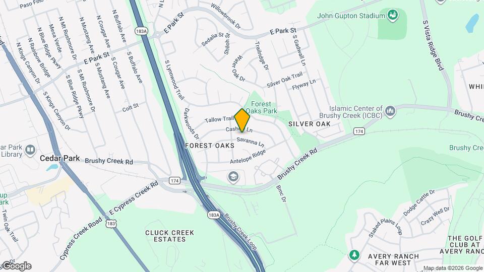 1007 Savanna Ln Map and Location Details