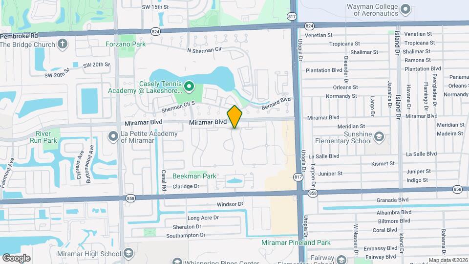 2549 SW 83rd Terrace Map and Location Details
