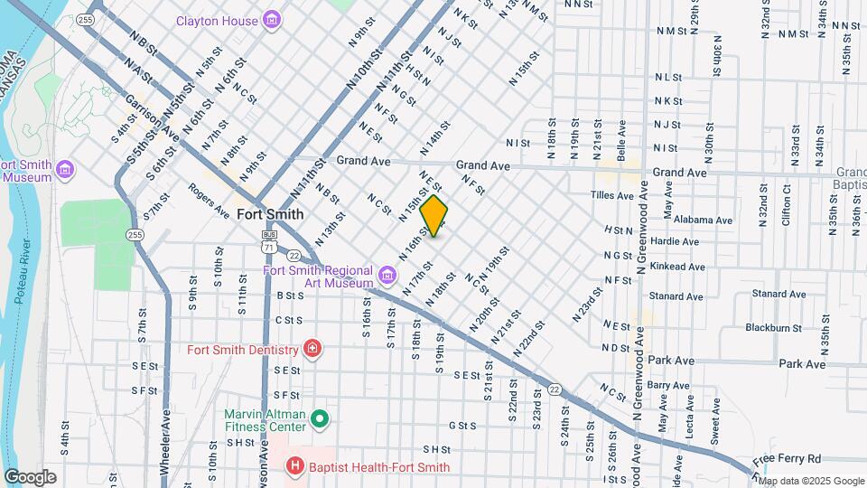 1617 N C St Map and Location Details