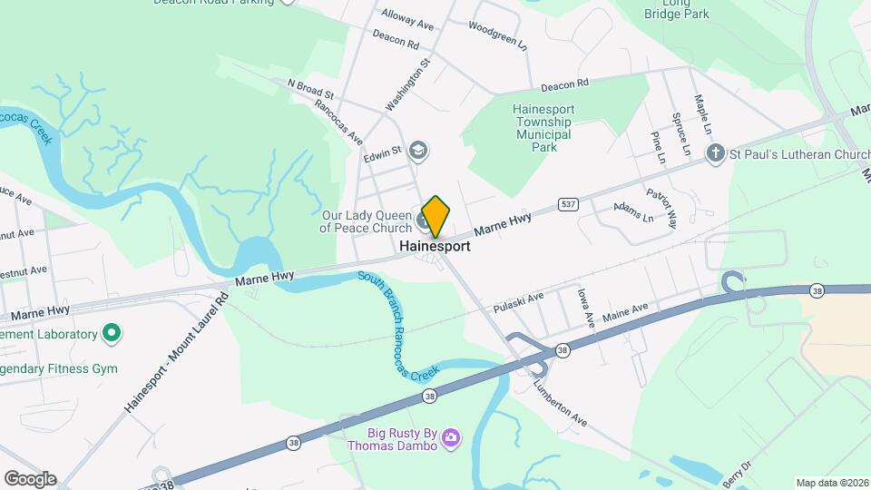 102 Hainesport Lumberton Rd, Unit 102 Lumberton Rd #2 Map and Location Details