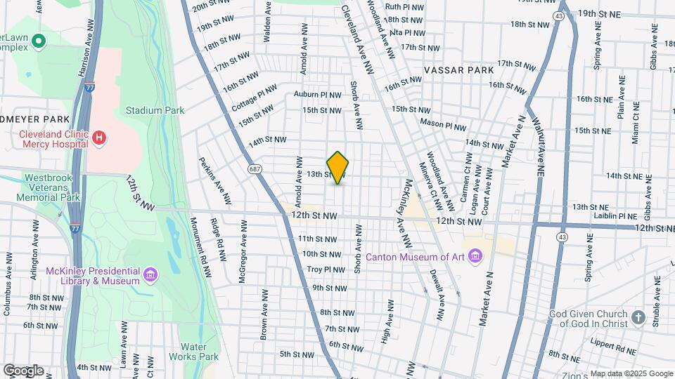 1243 Louisiana Ave NW Map and Location Details