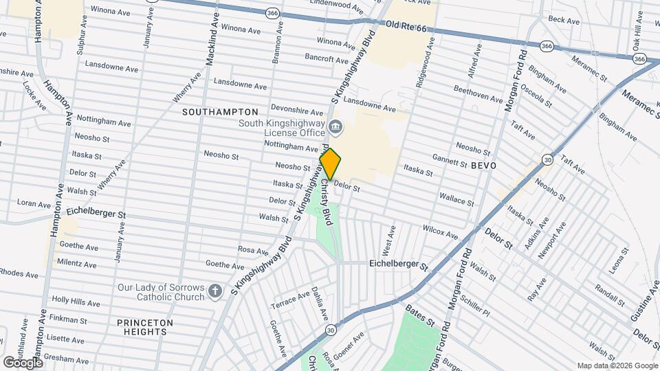 5006 Christy Blvd Map and Location Details