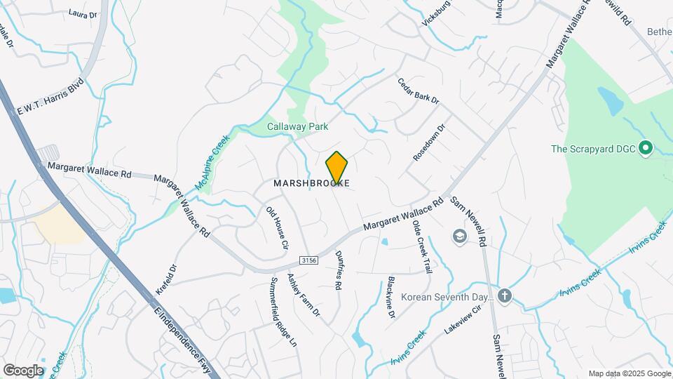 9601 Marshbrooke Rd Map and Location Details