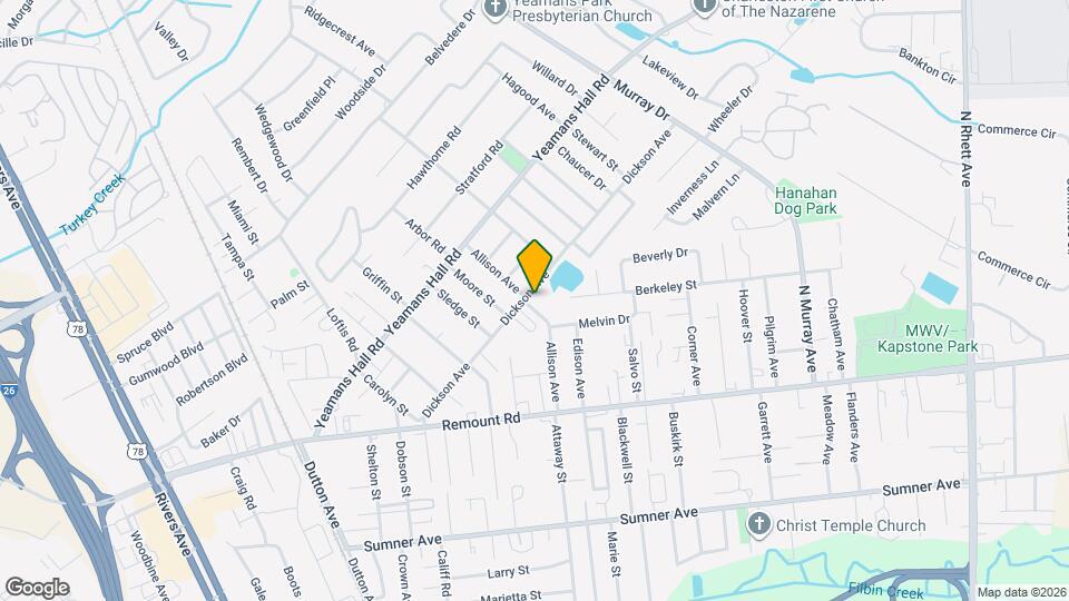 1211 Dickson Ave Map and Location Details