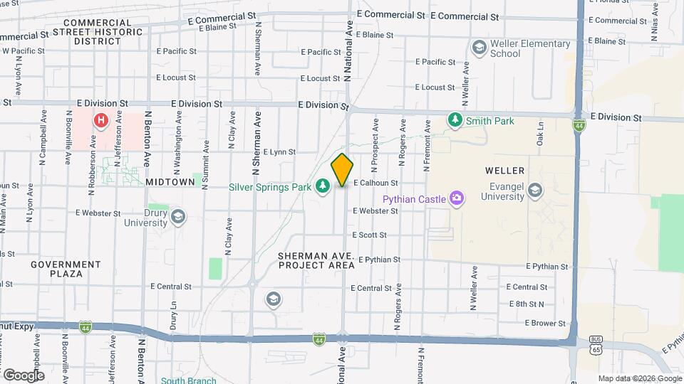 1255 N National Ave Map and Location Details