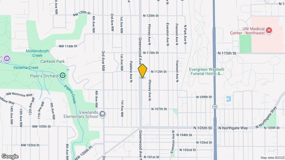 11030 Greenwood Ave N Map and Location Details