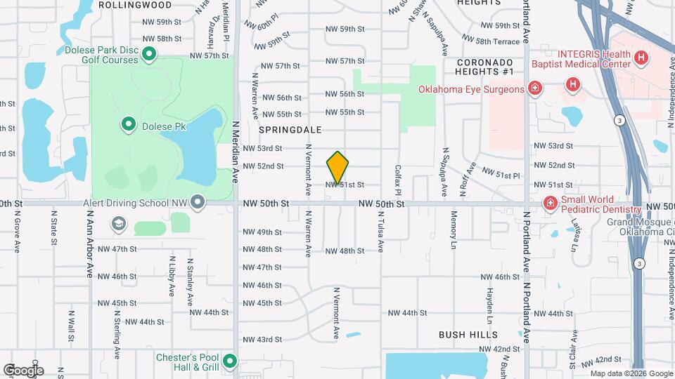 4204 NW 51st St, Unit A Map and Location Details