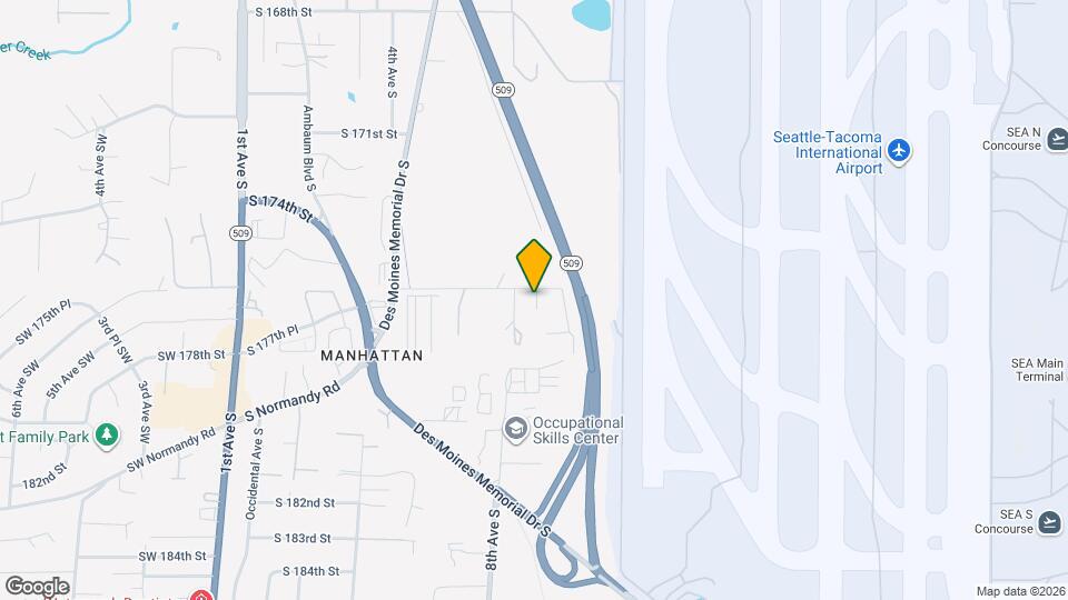 825 S 176th St Mapa y Detalles de la Ubicación