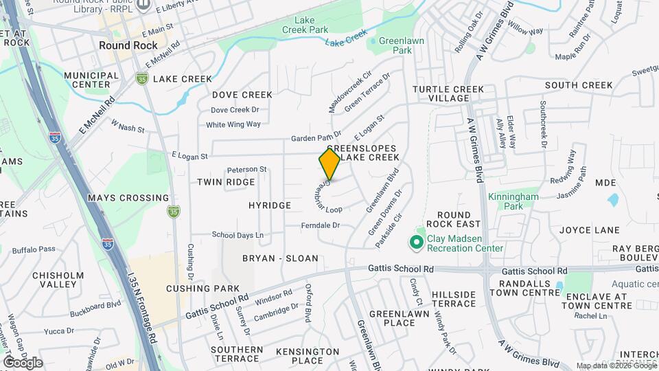 1001 Greenbriar Loop Map and Location Details