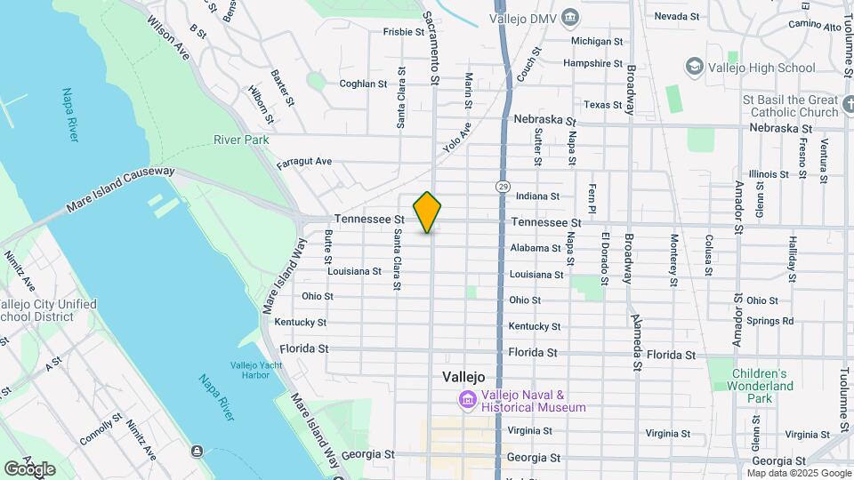 1303 Sacramento St Map and Location Details