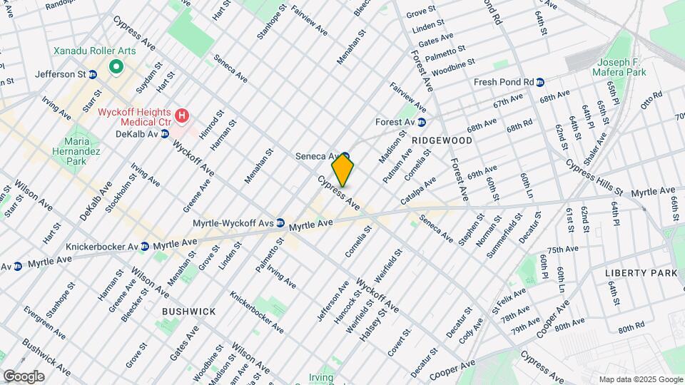 1702 Woodbine St Mapa y Detalles de la Ubicación