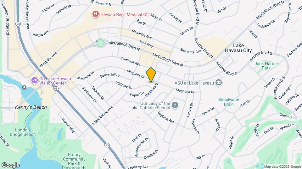 1971 Cliffrose Dr Map and Location Details