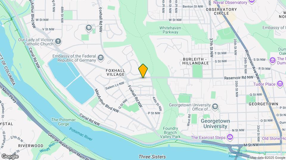 4434 Reservoir Rd NW Map and Location Details