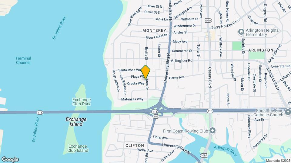 5451 Cresta Way Map and Location Details
