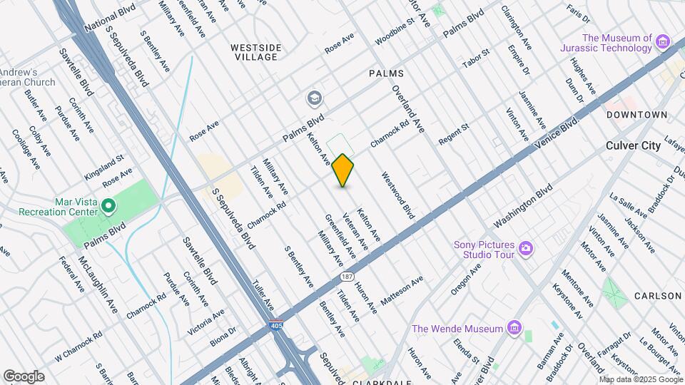 3641 Kelton Ave, Unit A Map and Location Details