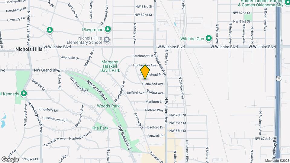 1127 Glenwood Ave Map and Location Details