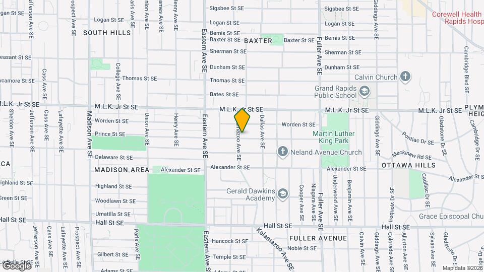 858 Kalamazoo Ave SE Map and Location Details