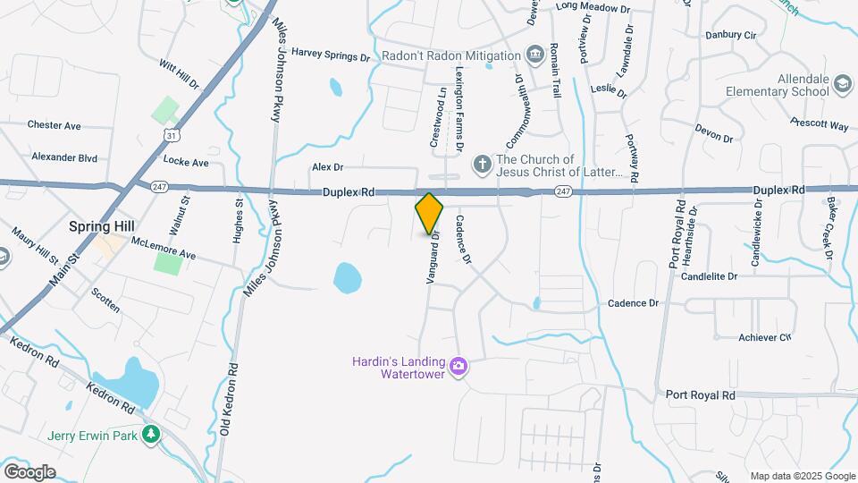1038 Vanguard Dr Map and Location Details