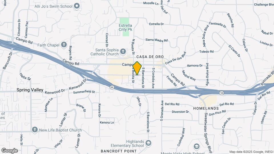 3649 S Bonita St Map and Location Details