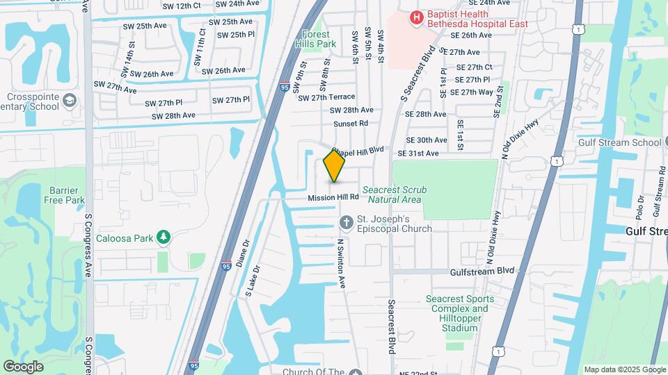 714 Hillcrest Rd Map and Location Details