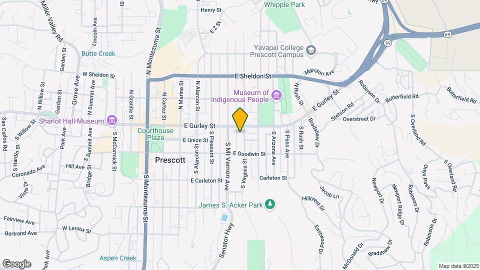 114 S Virginia St-Unit -B Map and Location Details
