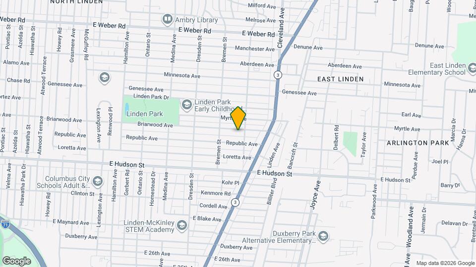 1567 Briarwood Ave Map and Location Details