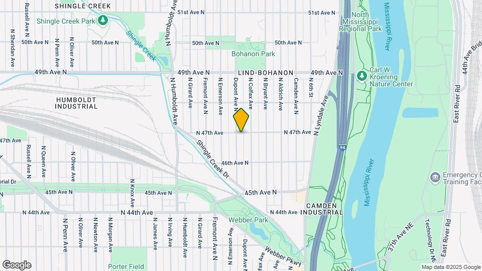4656 DuPont Ave N Map and Location Details