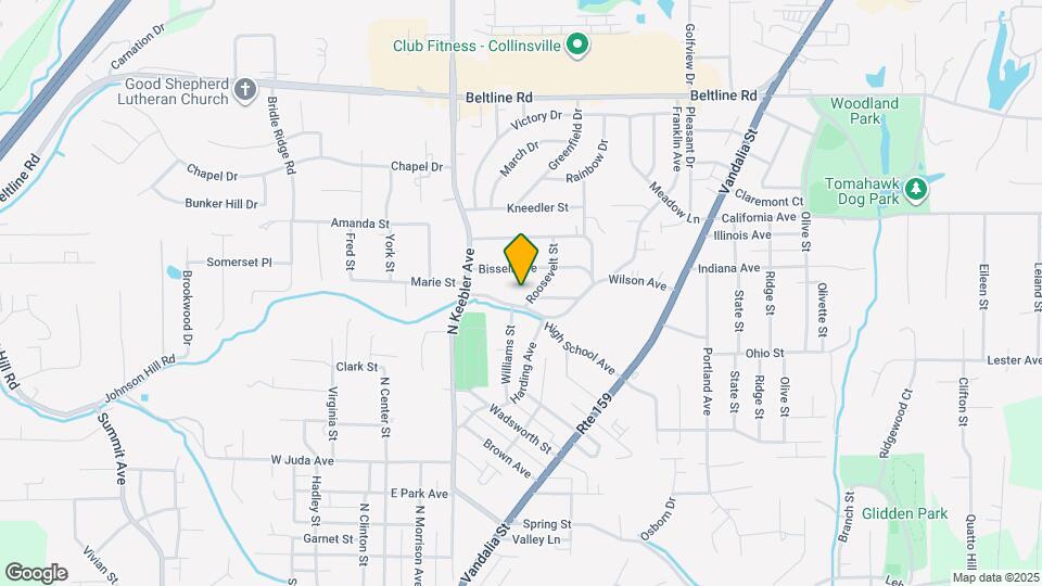 1104 Roosevelt St Mapa y Detalles de la Ubicación