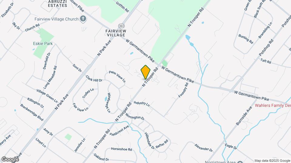 607 N Trooper Rd Map and Location Details