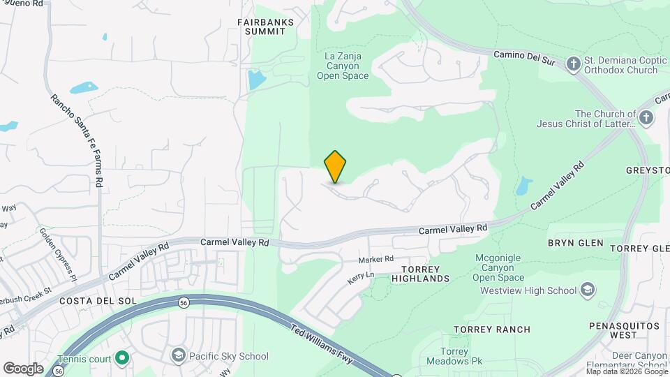 13316 Caminito Ciera Mapa y Detalles de la Ubicación