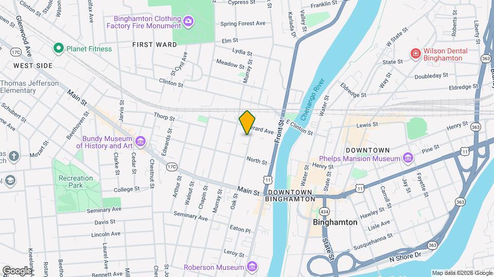 151 Oak St Map and Location Details