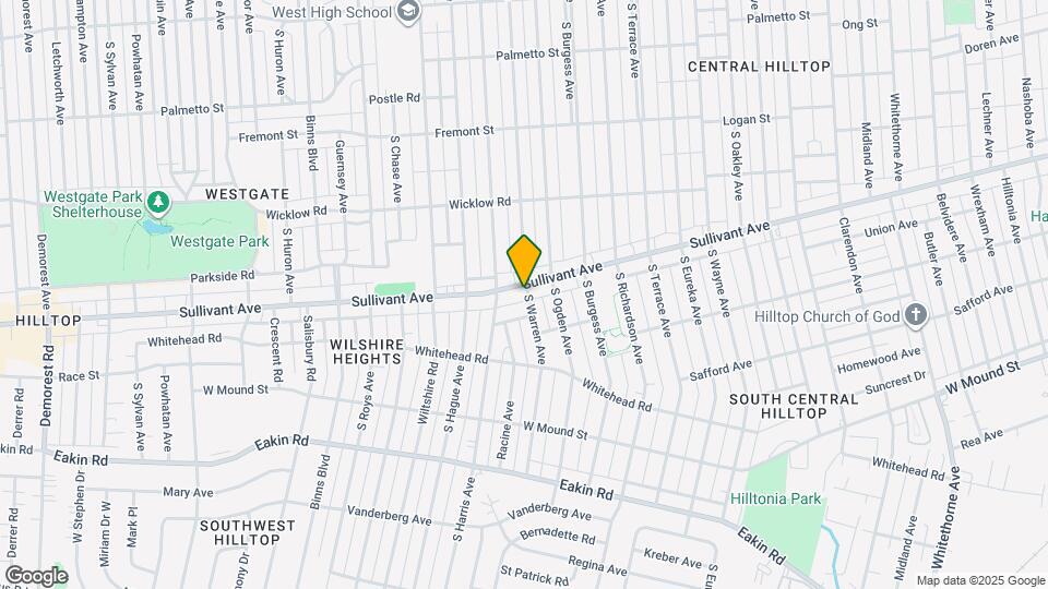 2709 Sullivant Ave Map and Location Details