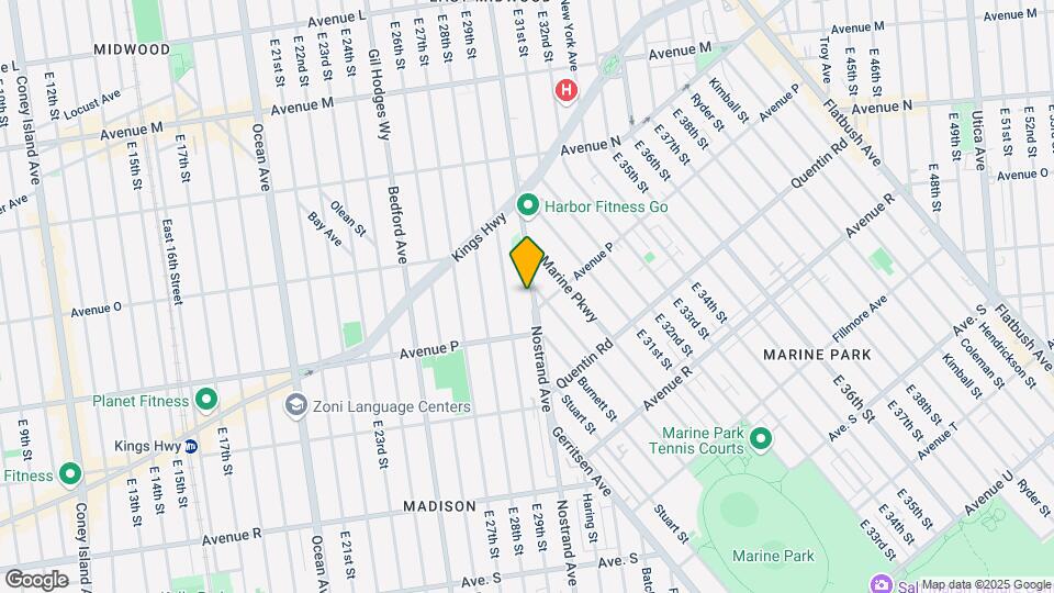 2922 Nostrand Ave Mapa y Detalles de la Ubicación
