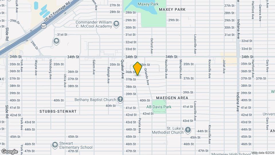 4214 37th St Map and Location Details