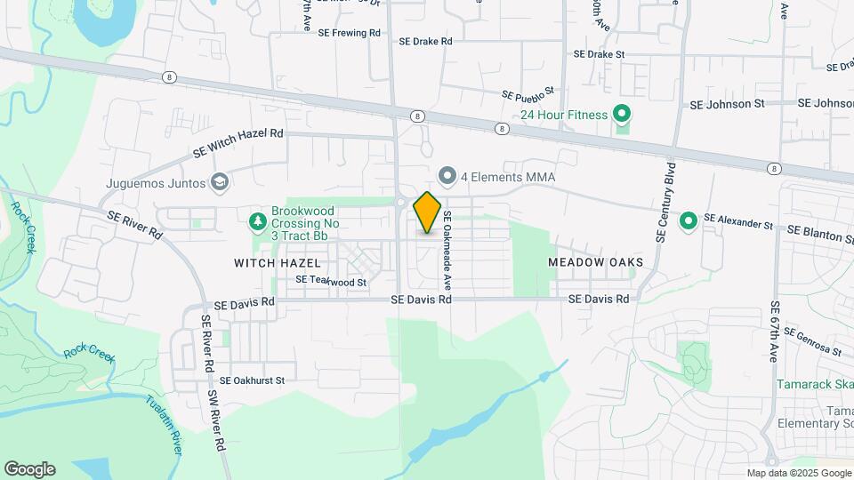 5116 SE Lone Oak St Map and Location Details