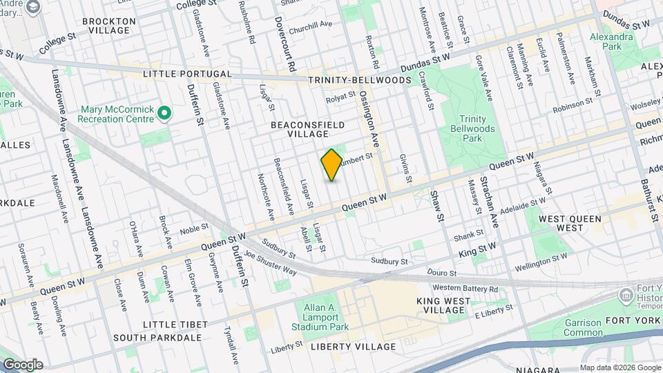 131 Dovercourt Rd, Unit 2nd Floor Map and Location Details