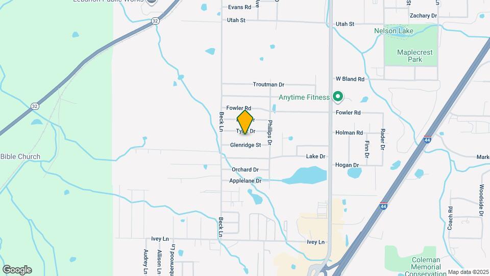 1209 Glenridge St Map and Location Details