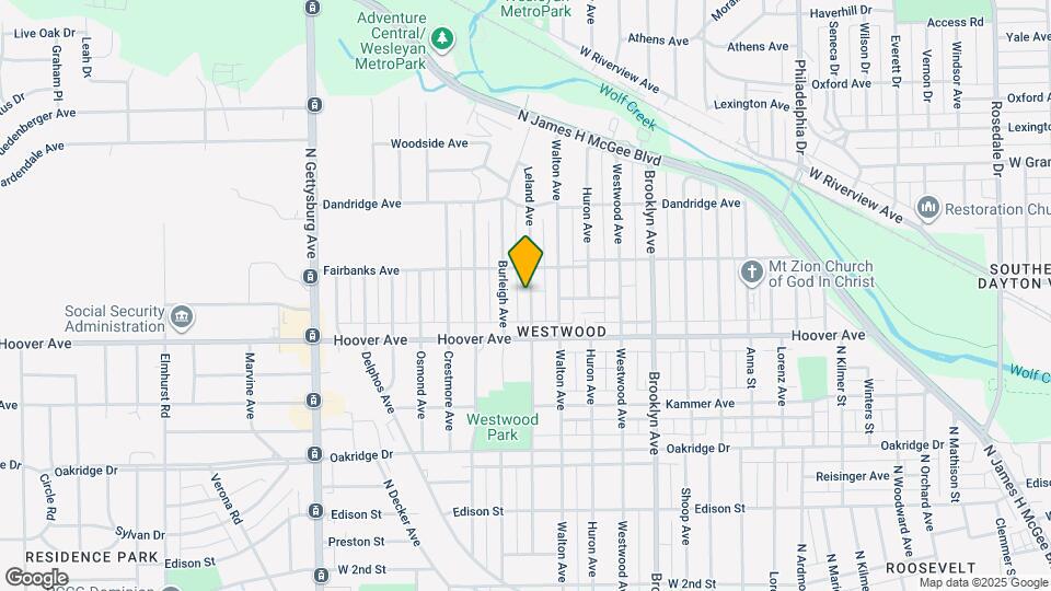 741 Leland Ave Map and Location Details