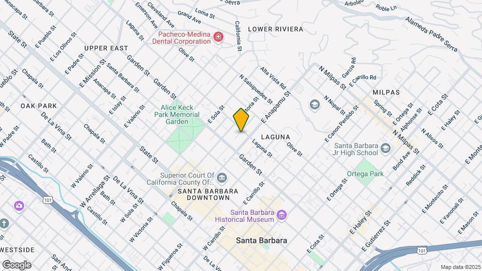 1215-1217 Laguna St Mapa y Detalles de la Ubicación
