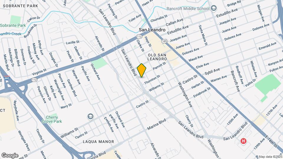 1642 San Leandro Blvd Mapa y Detalles de la Ubicación