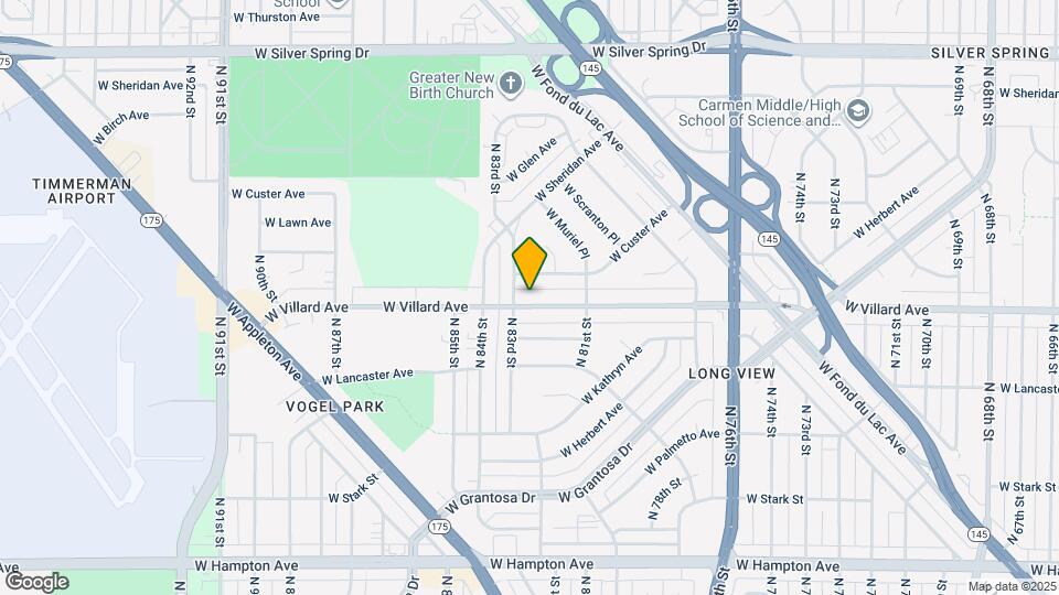 8230 W Villard Ave Map and Location Details