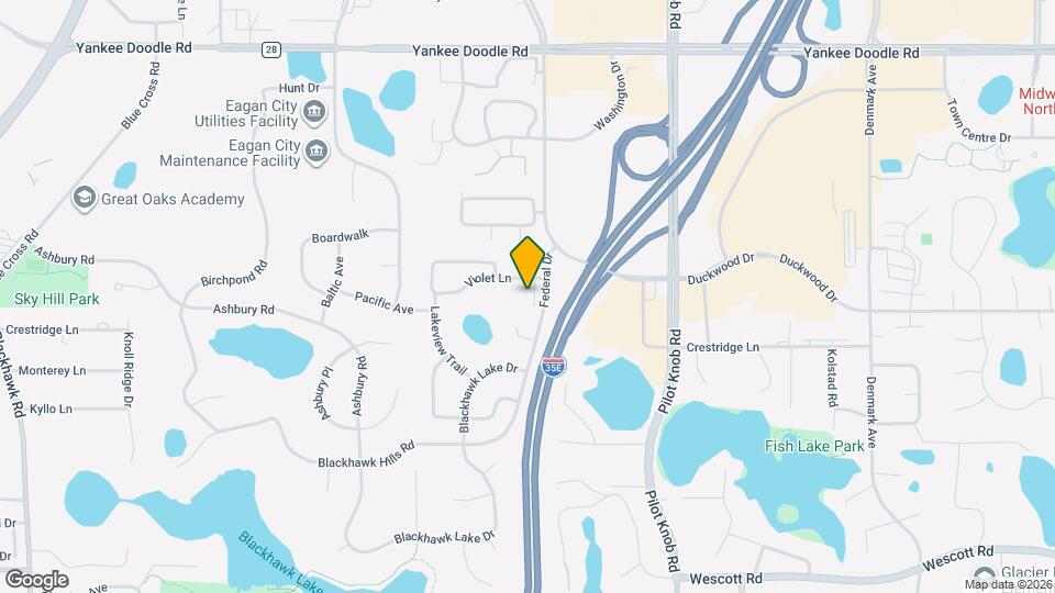 1480 Violet Ln Mapa y Detalles de la Ubicación