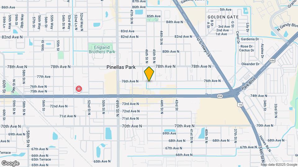 4590 76th Ave N Map and Location Details