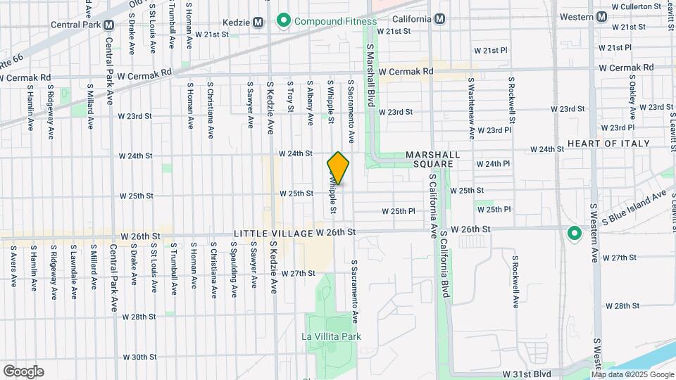 2459 S Whipple St Mapa y Detalles de la Ubicación