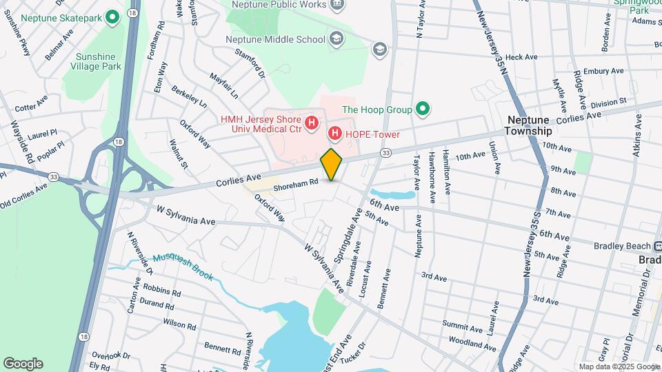 Neptune City Housing Map and Location Details