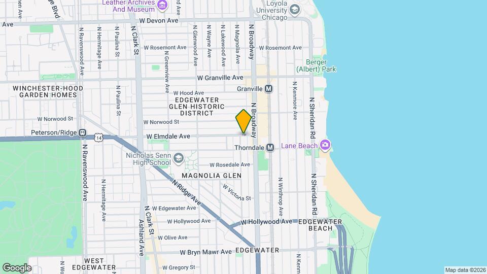 5959 N Magnolia Ave Map and Location Details