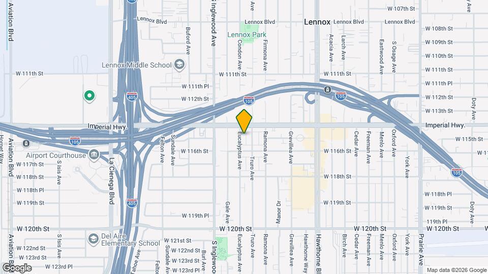 11502 Eucalyptus Ave Map and Location Details